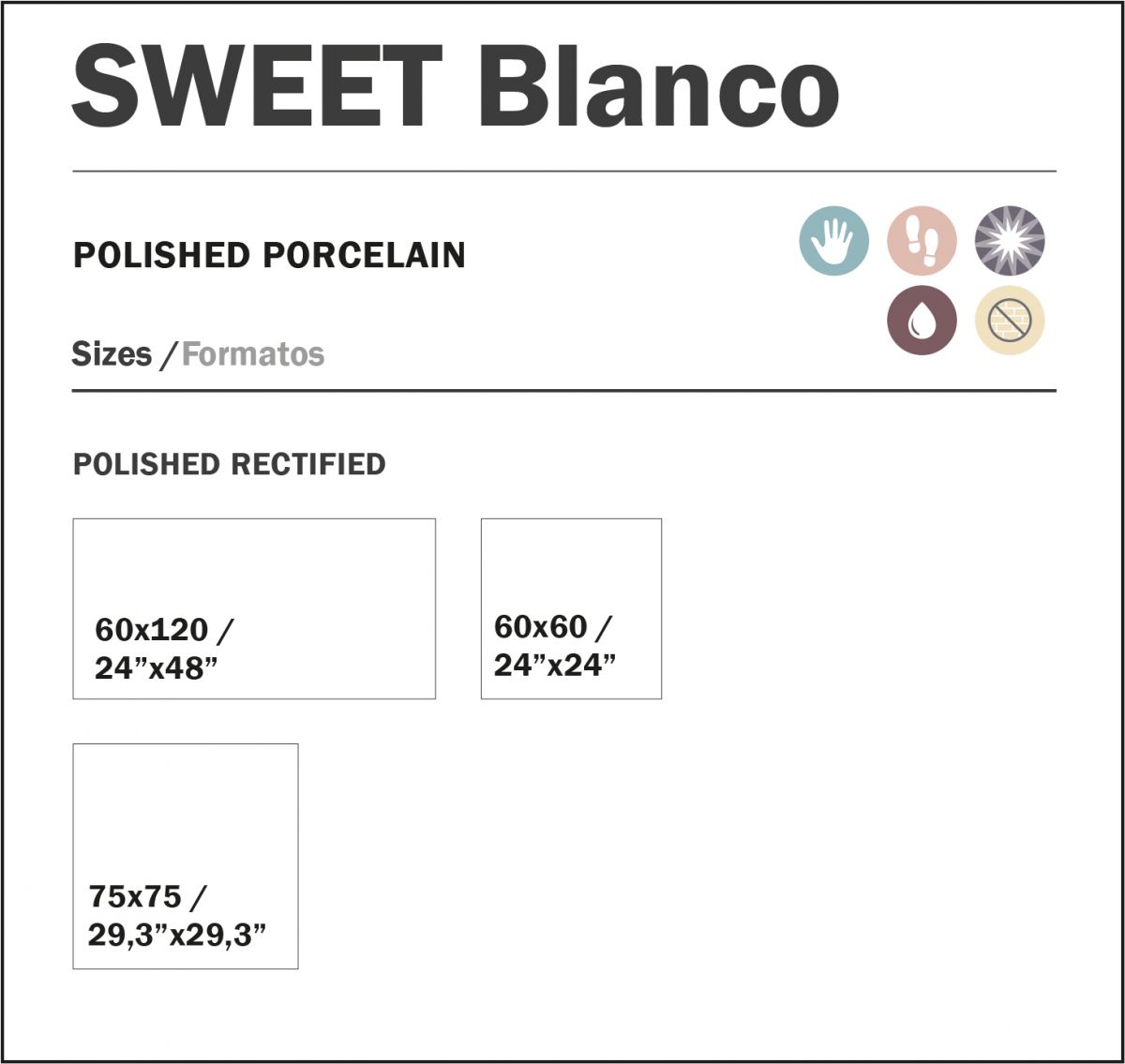 75x75 cm sweet blanco topkwaliteit spaans tegels