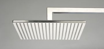 RVS vierkante regendouche 50 cm x 50 cm .incl wandbevestiging.